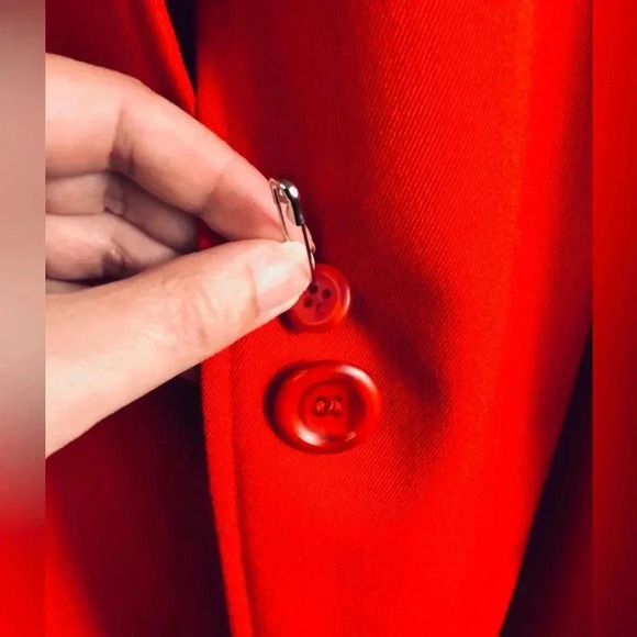 Burberry Red Trench Coat - Picture 15 of 15